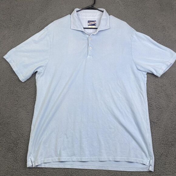 Johnnie-O Polo Shirt Mens XL Hangin Out Short Sleeve Spandex Golf Casual Stretch - Picture 1 of 9